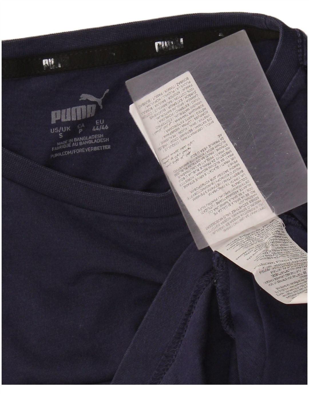 Camiseta Puma Hombre Top Small Azul Marino Algodón