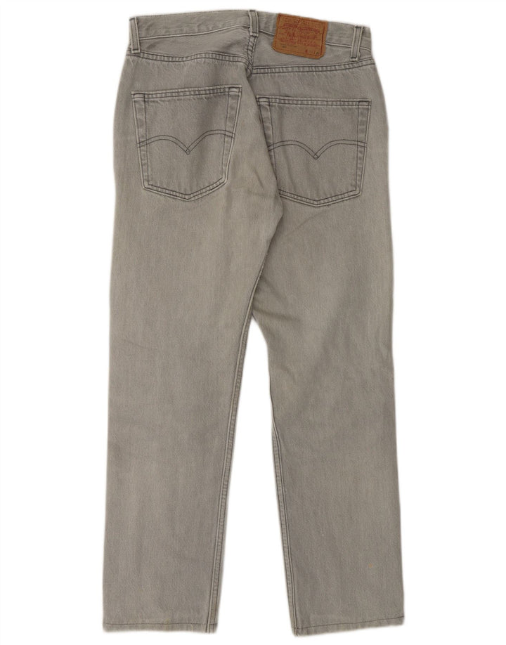 LEVI'S Vaqueros rectos 501 para hombre W31 L27 Gris