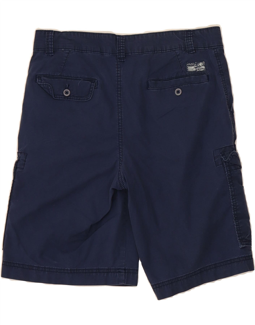 IZOD Mens Cargo Shorts W30 Medium Navy Blue Cotton Vintage Izod and Second-Hand Izod from Messina Hembry 