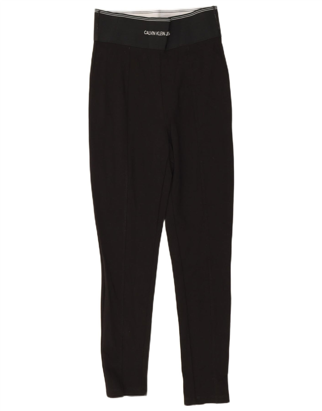 Calvin Klein Leggings gráficos para mujer UK 8 Small Viscosa negra