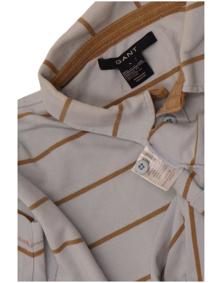 Gant Polo De Algodón A Rayas Azul Grande Hombre