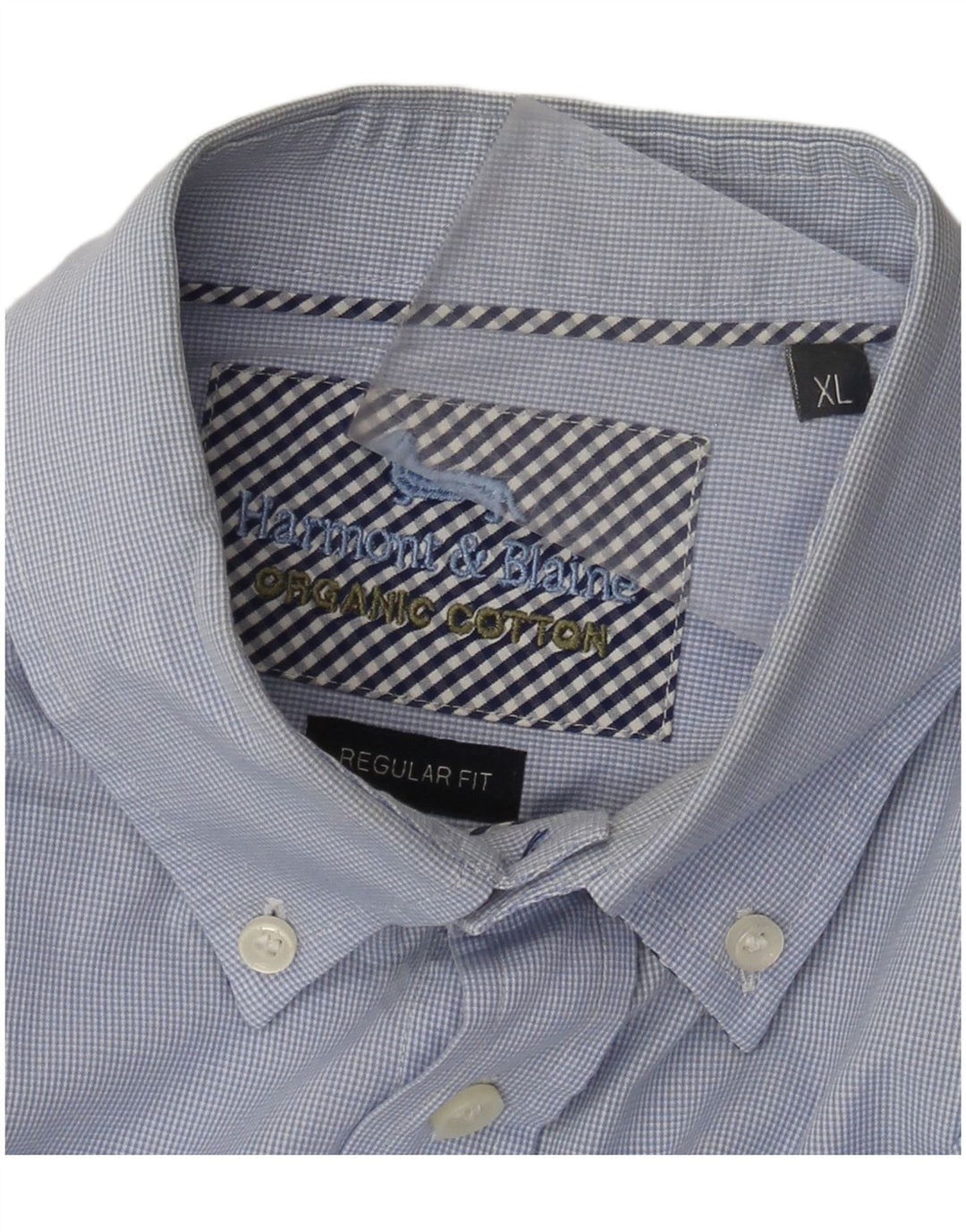 Camisa Harmont & Blaine Hombre Regular Fit XL Cuadros Azules