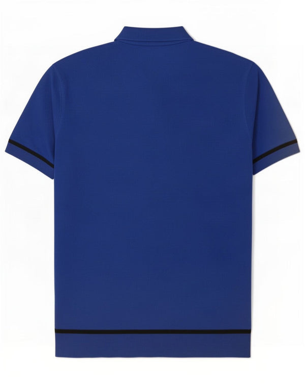 Polo Massimo Dutti Hombre Rayas Azul Grande