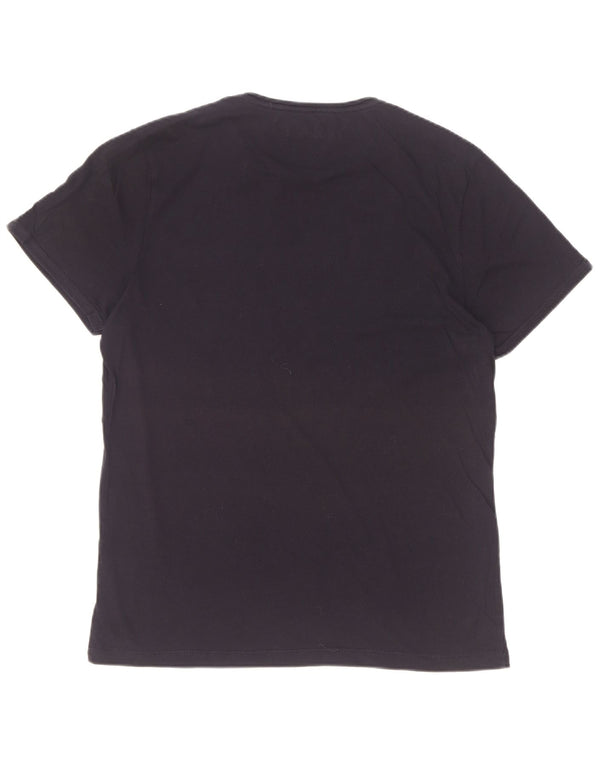Napapijri - Camiseta gráfica para hombre, talla grande, azul marino