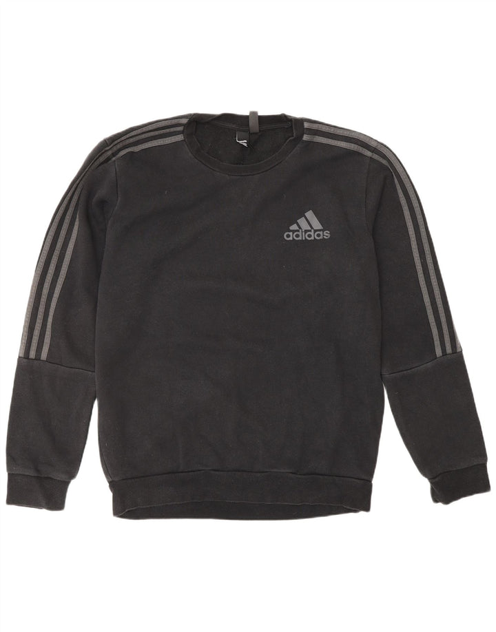ADIDAS Hombre Sudadera Jumper Mediano Negro Algodón