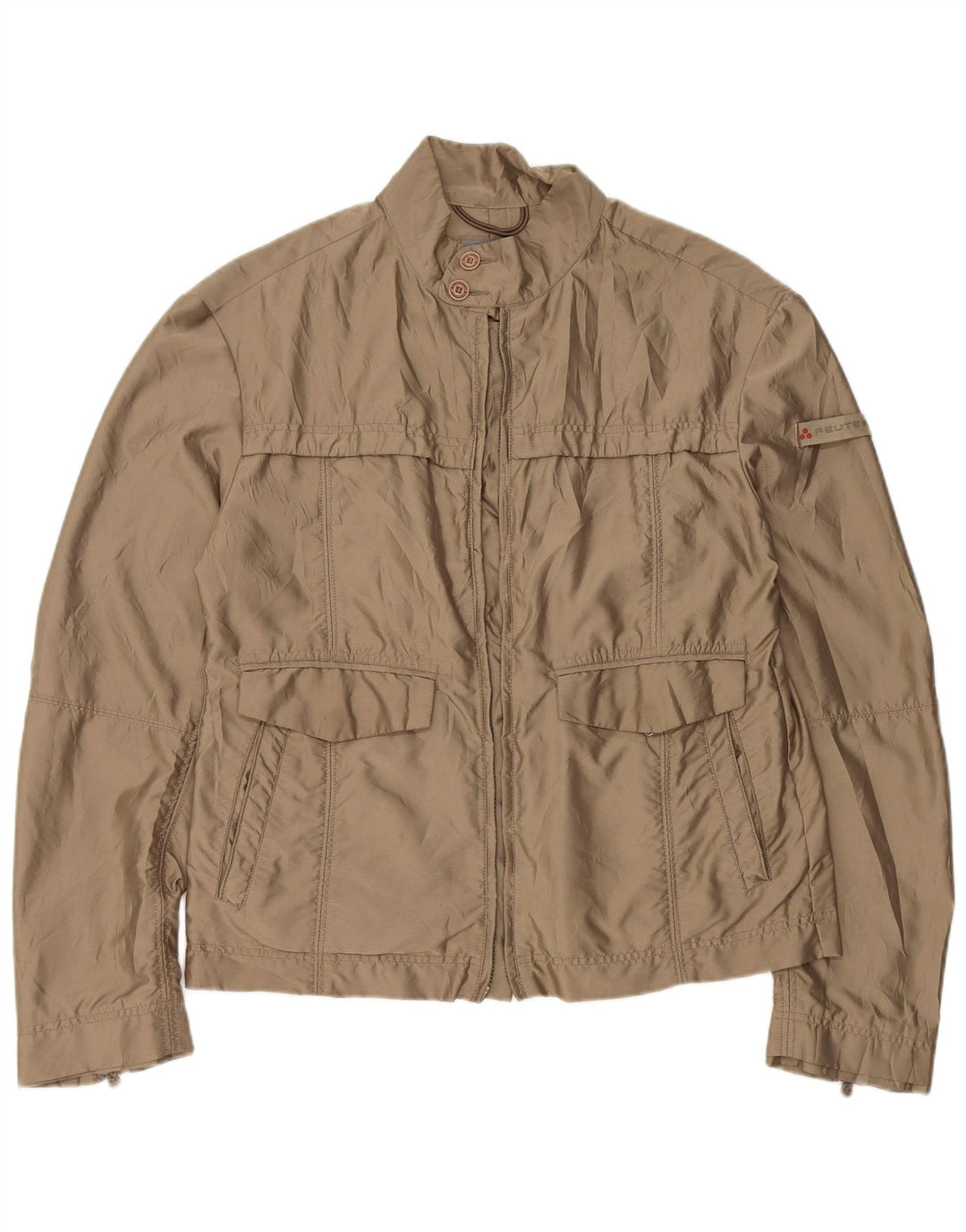 PEUTEREY Chaqueta Bomber para Mujer UK 20 2XL Verde Poliéster