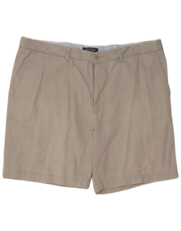 Marks & Spencer Pantalones cortos chinos para hombre W42 2XL Algodón gris
