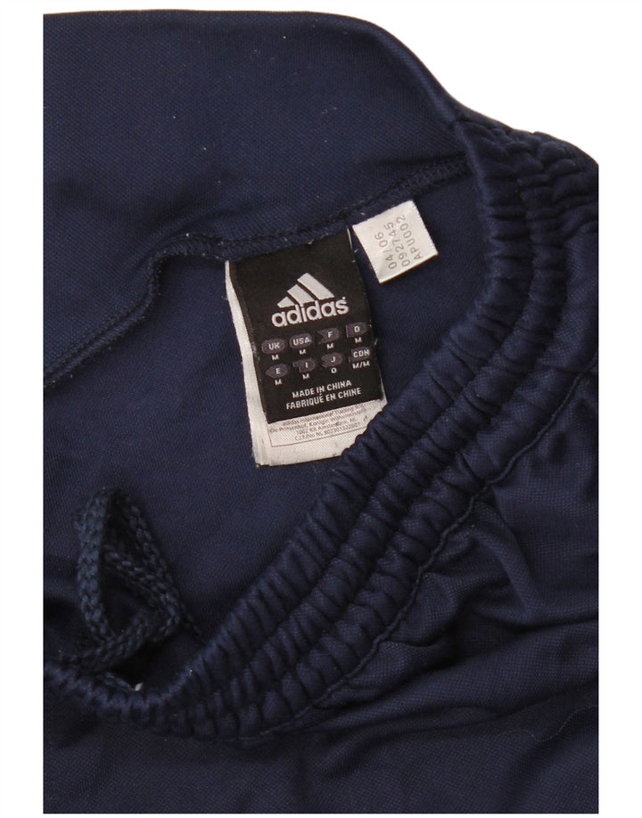 Adidas - Pantalones cortos deportivos Predator para hombre, color azul marino medio, poliéster con bloques de color