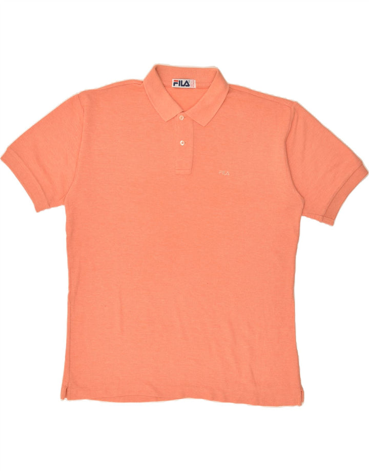 FILA Mens Polo Shirt IT 50 Medium Orange | Vintage Fila | Thrift | Second-Hand Fila | Used Clothing | Messina Hembry 