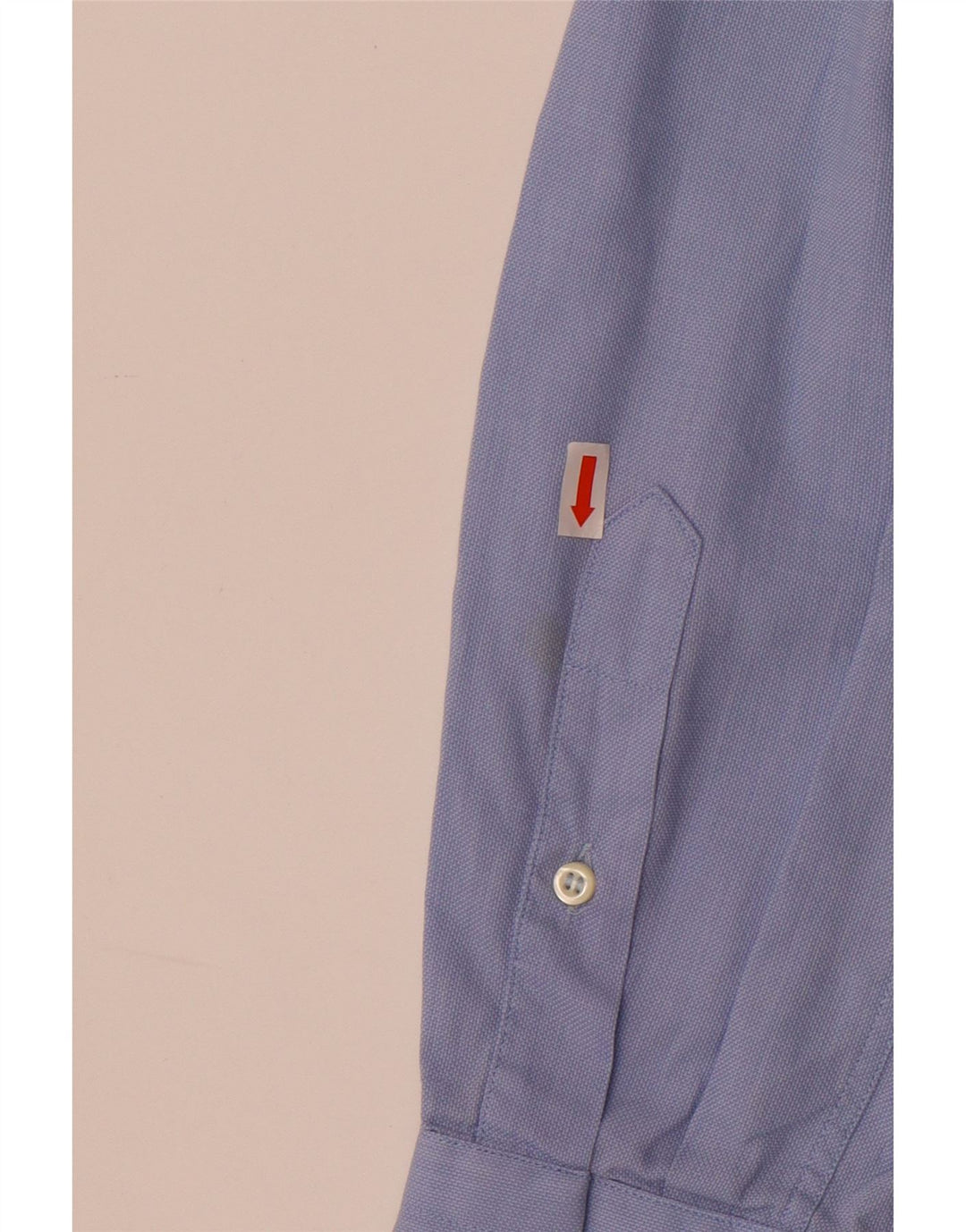 Roccobarocco Camisa para hombre Talla 42 16 1/2 Algodón azul grande