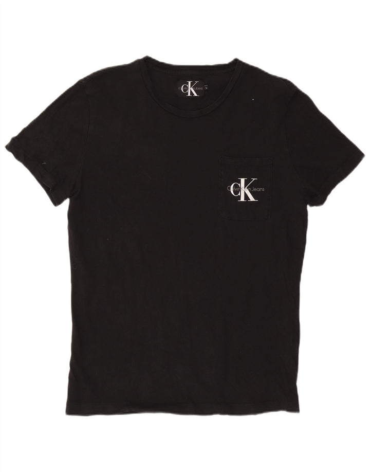 CALVIN KLEIN JEANS Camiseta para hombre Top Grande Negro
