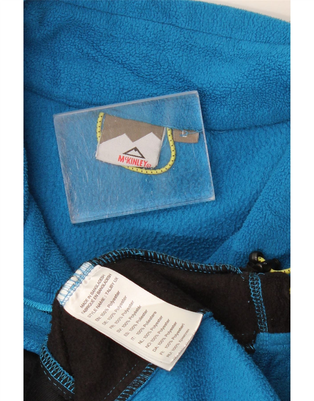 MCKINLEY Chaqueta polar para mujer UK 40 Grande Azul Colorblock Poliéster