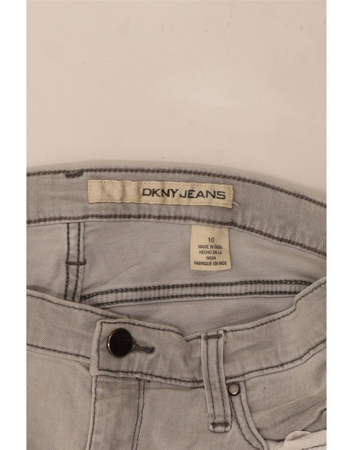 DKNY Pantalones cortos de mezclilla para mujer US 10 grande W27 algodón gris