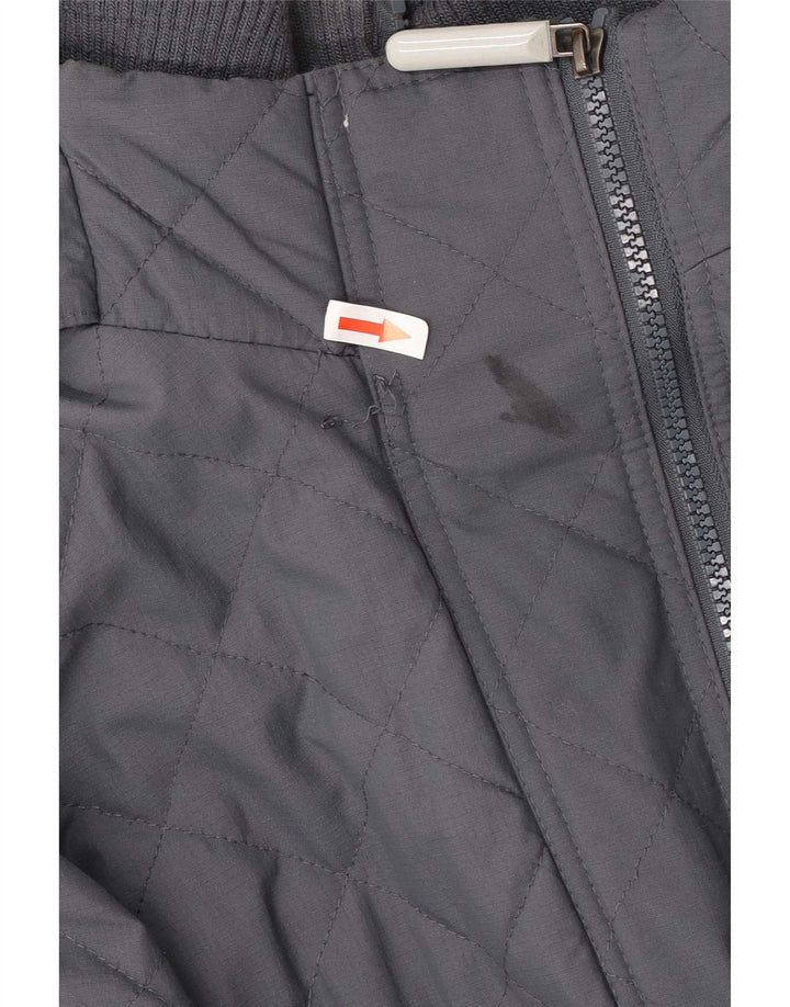 Superdry Chaqueta cortavientos con capucha Windcheater para mujer, talla 40, color gris