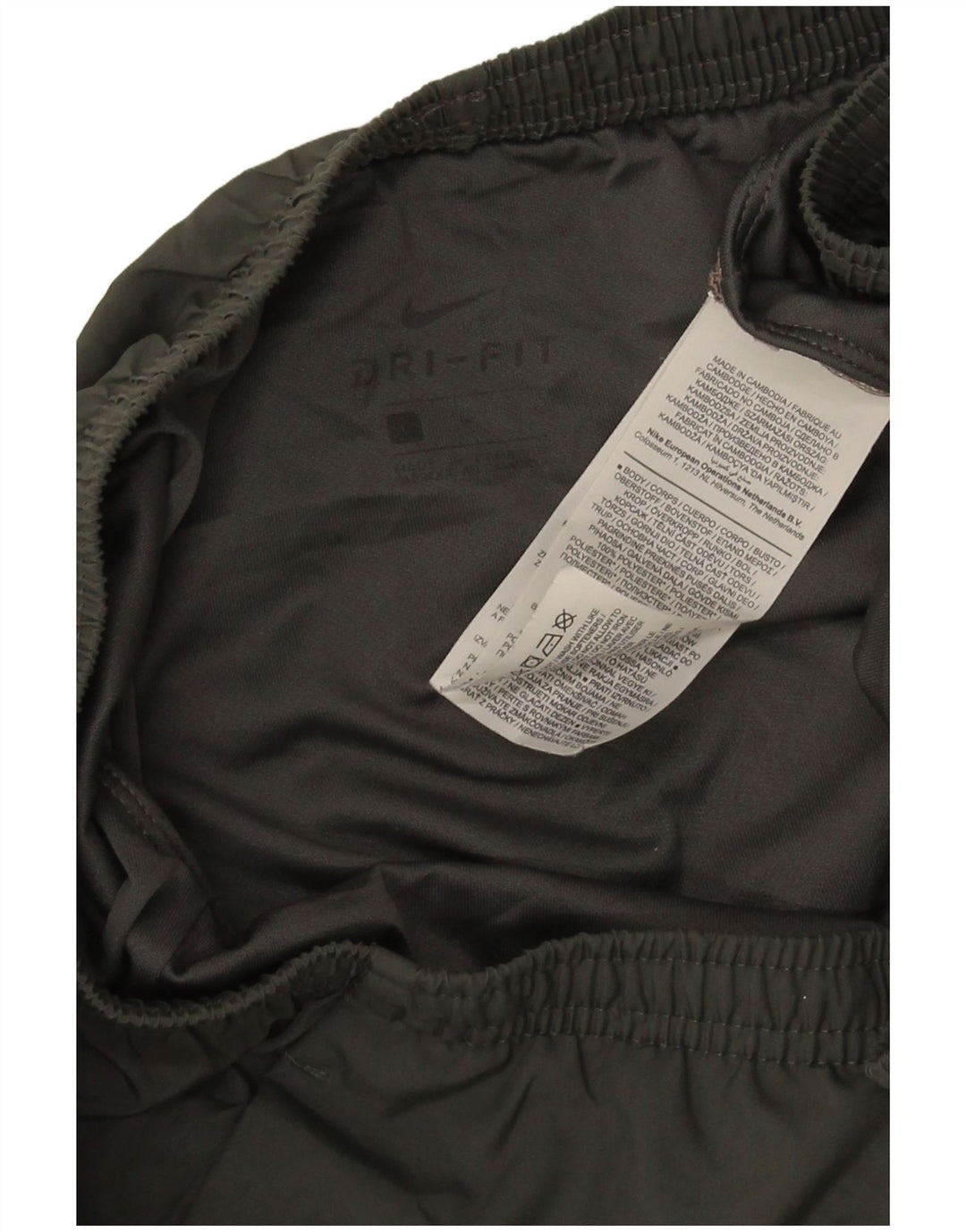 Nike - Pantalones cortos deportivos Dri Fit para hombre, poliéster verde grande