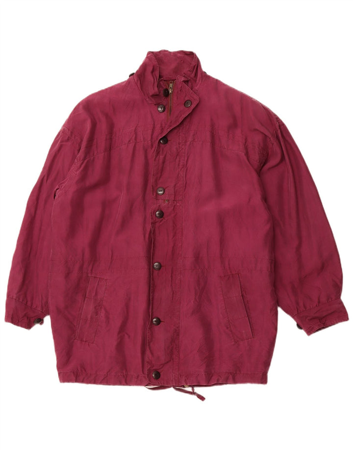 ASTROLABIO Chaqueta Bomber para Hombre UK 38 Medium Borgoña