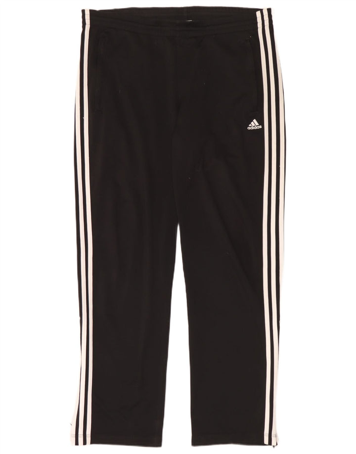 Adidas Pantalones de chándal para hombre UK 40/42 Medium Negro Poliéster