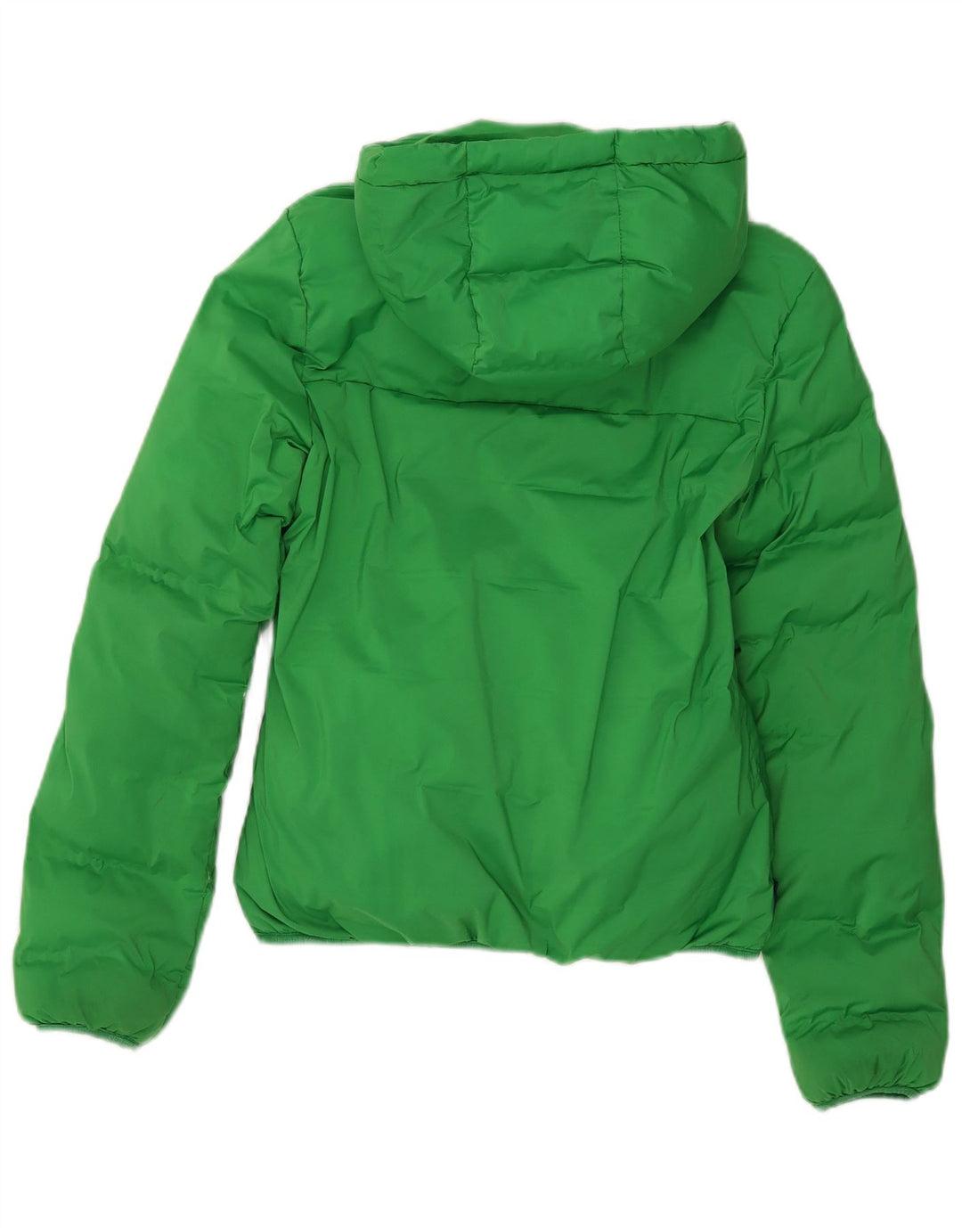 Superdry Mujer Chaqueta Acolchada Con Capucha UK 8 Small Verde Poliéster