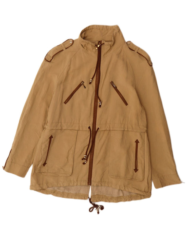 Zara Mujer Chaqueta Militar ES 40 XL Beige
