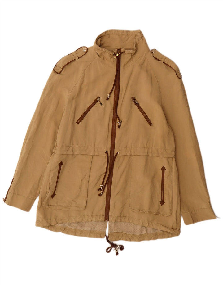 Zara Mujer Chaqueta Militar ES 40 XL Beige