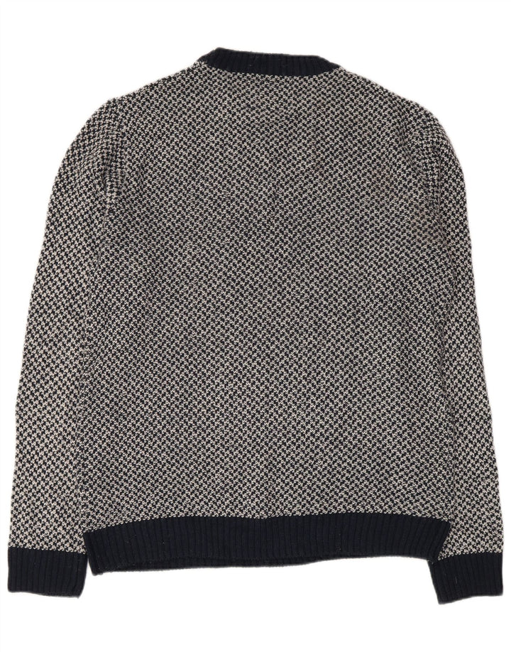 Jersey Joules Hombre con cuello redondo y cuello redondo, acrílico azul marino mediano