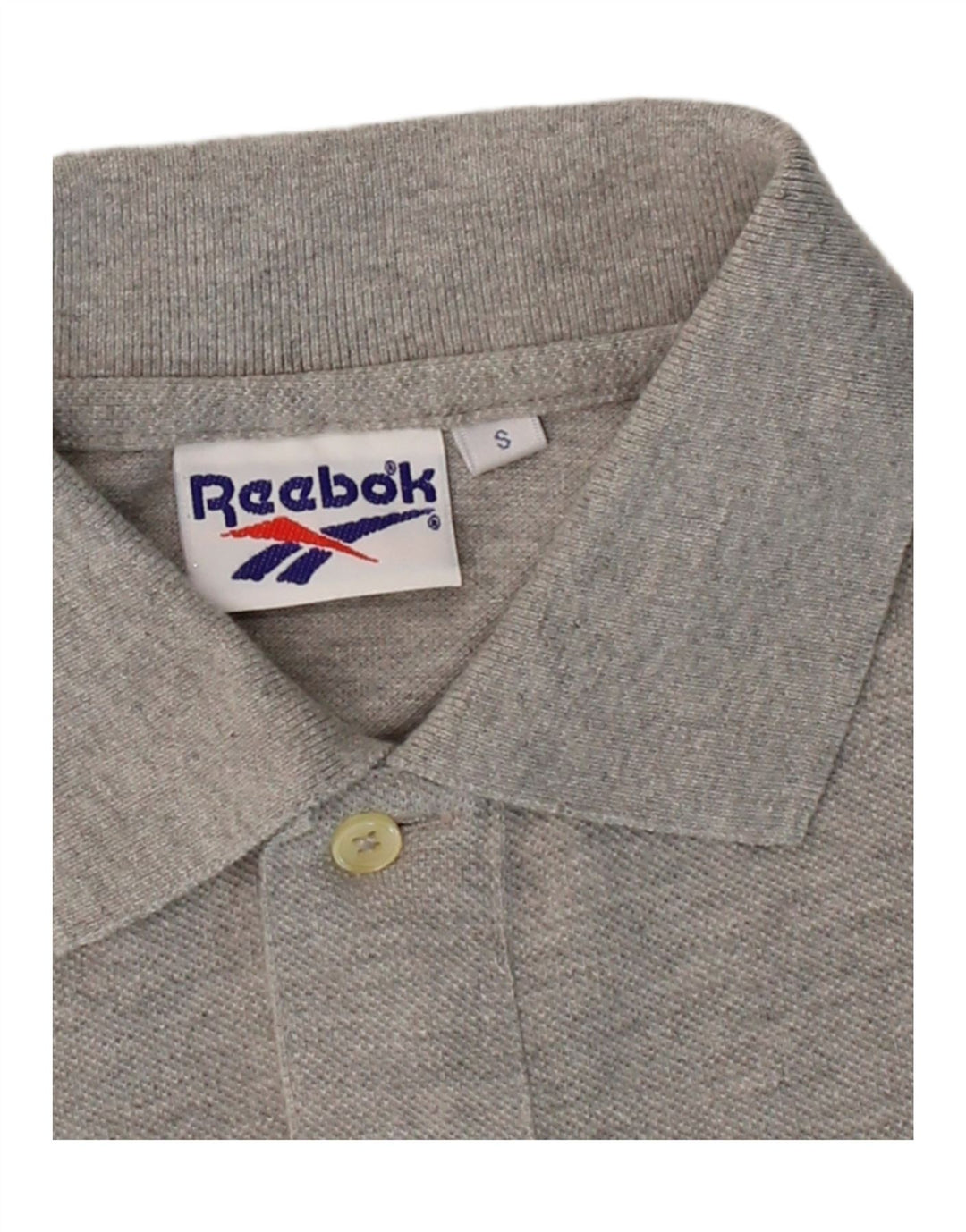 REEBOK Mens Polo Shirt Small Grey Cotton Vintage Reebok and Second-Hand Reebok from Messina Hembry 