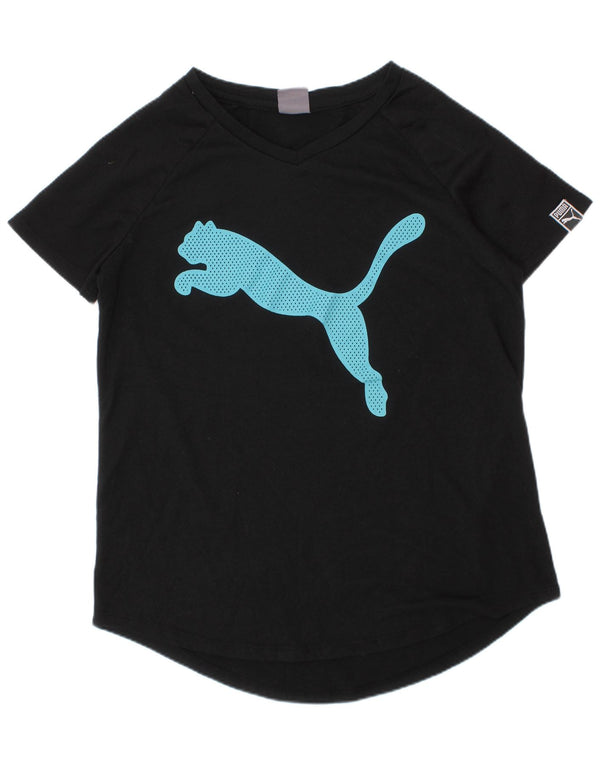 Puma Camiseta gráfica para niñas 12-13 años Grande Poliéster negro