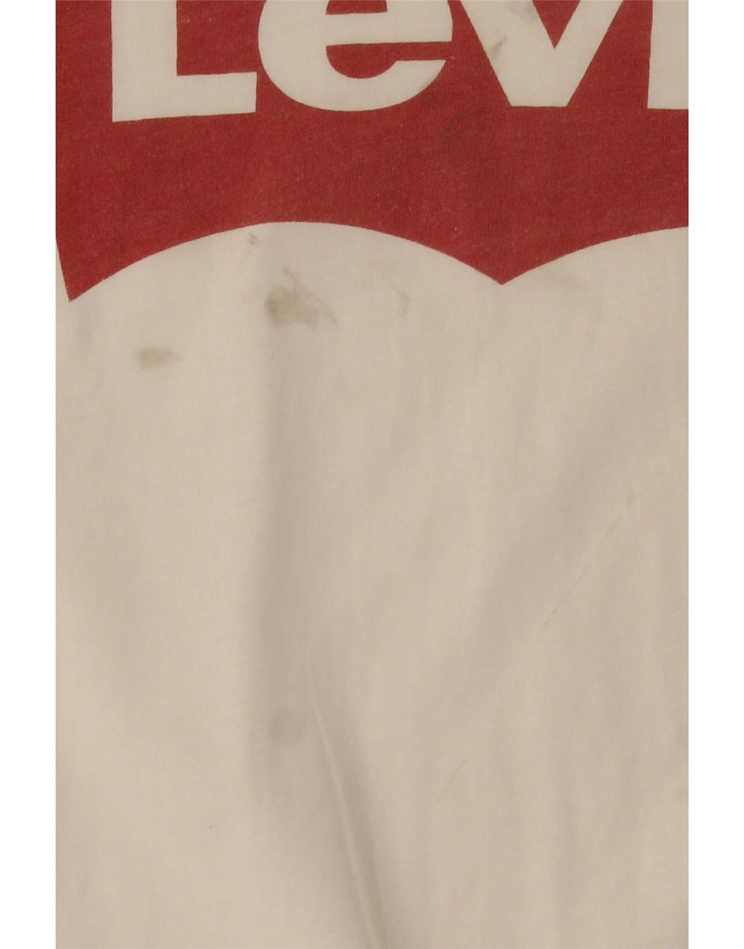 Levi's Camiseta gráfica para mujer Top UK 12 Medium White Cotton