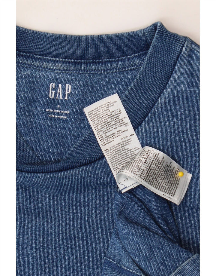 GAP Mens T-Shirt Top Small Blue Flecked Cotton Vintage Gap and Second-Hand Gap from Messina Hembry 