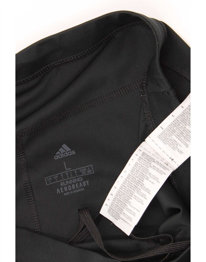Adidas - Leggings Aeroready para mujer, talla 40, talla grande, poliéster negro