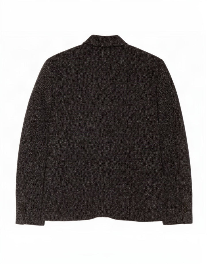 Zara Chaqueta tipo blazer de 2 botones para hombre EU 50 Poliéster gris medio