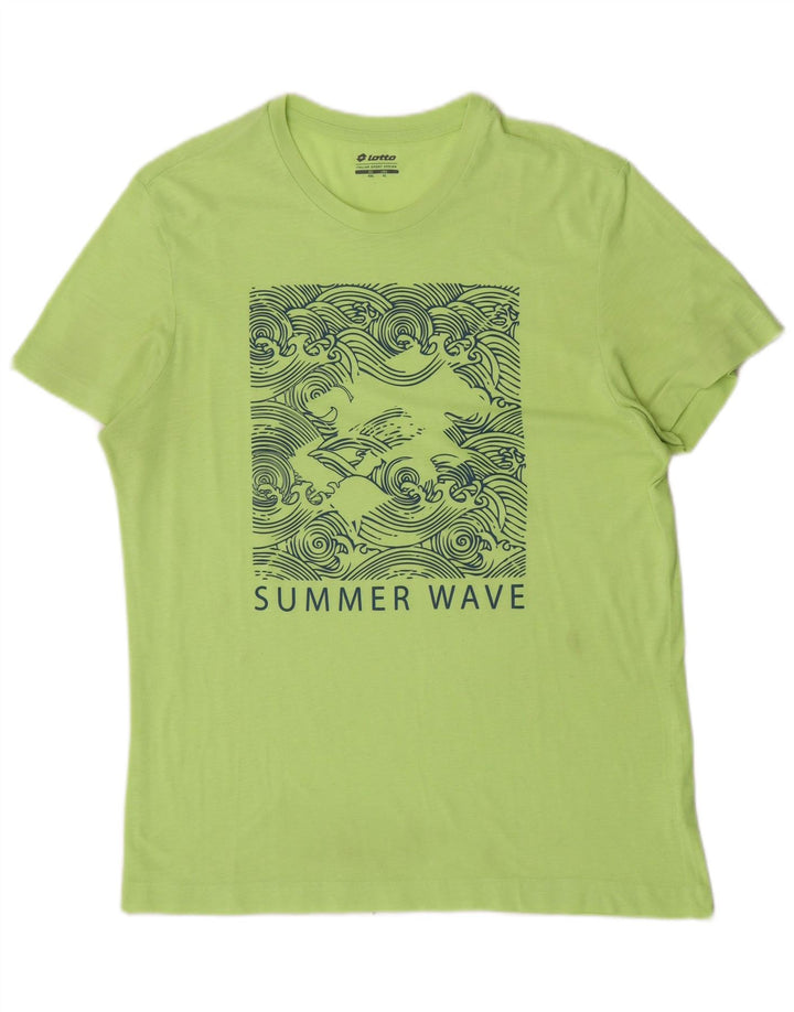 Lotto Camiseta Gráfica Hombre Top XL Poliéster Verde