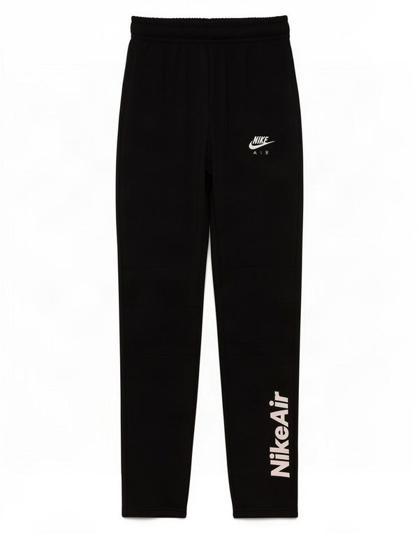 Nike - Pantalones de chándal para niño, diseño gráfico, ajuste estándar, 13-14 años, XL, negro