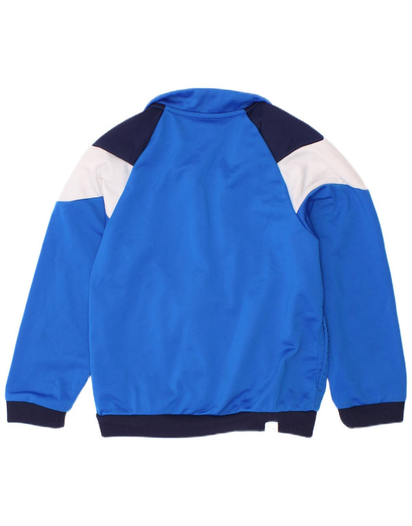 Puma Chaqueta de chándal gráfica para niños 3-4 años Poliéster con bloques de color azul