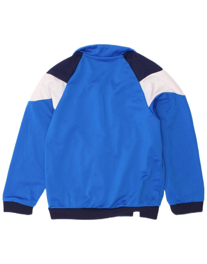 Puma Chaqueta de chándal gráfica para niños 3-4 años Poliéster con bloques de color azul