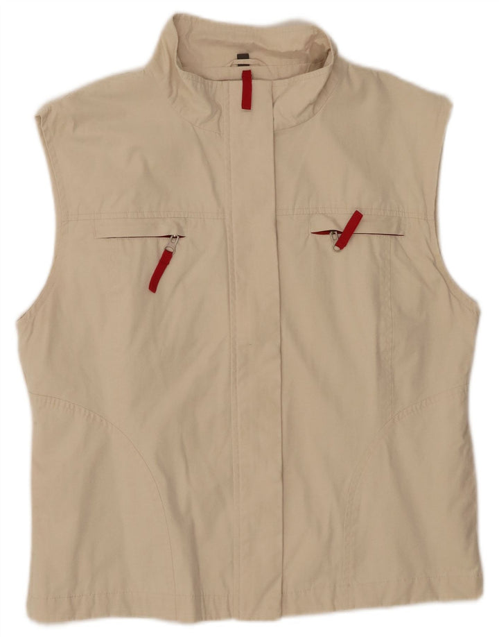 Street One - Chaqueta de chándal sin mangas para mujer, talla 40, color beige mediano