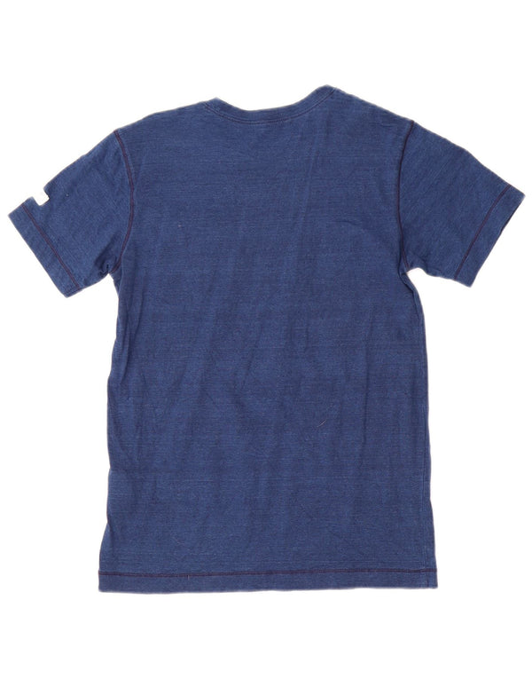 Benetton Camiseta para Niño Top 10-11 Años XL Azul Marino Rayas Algodón
