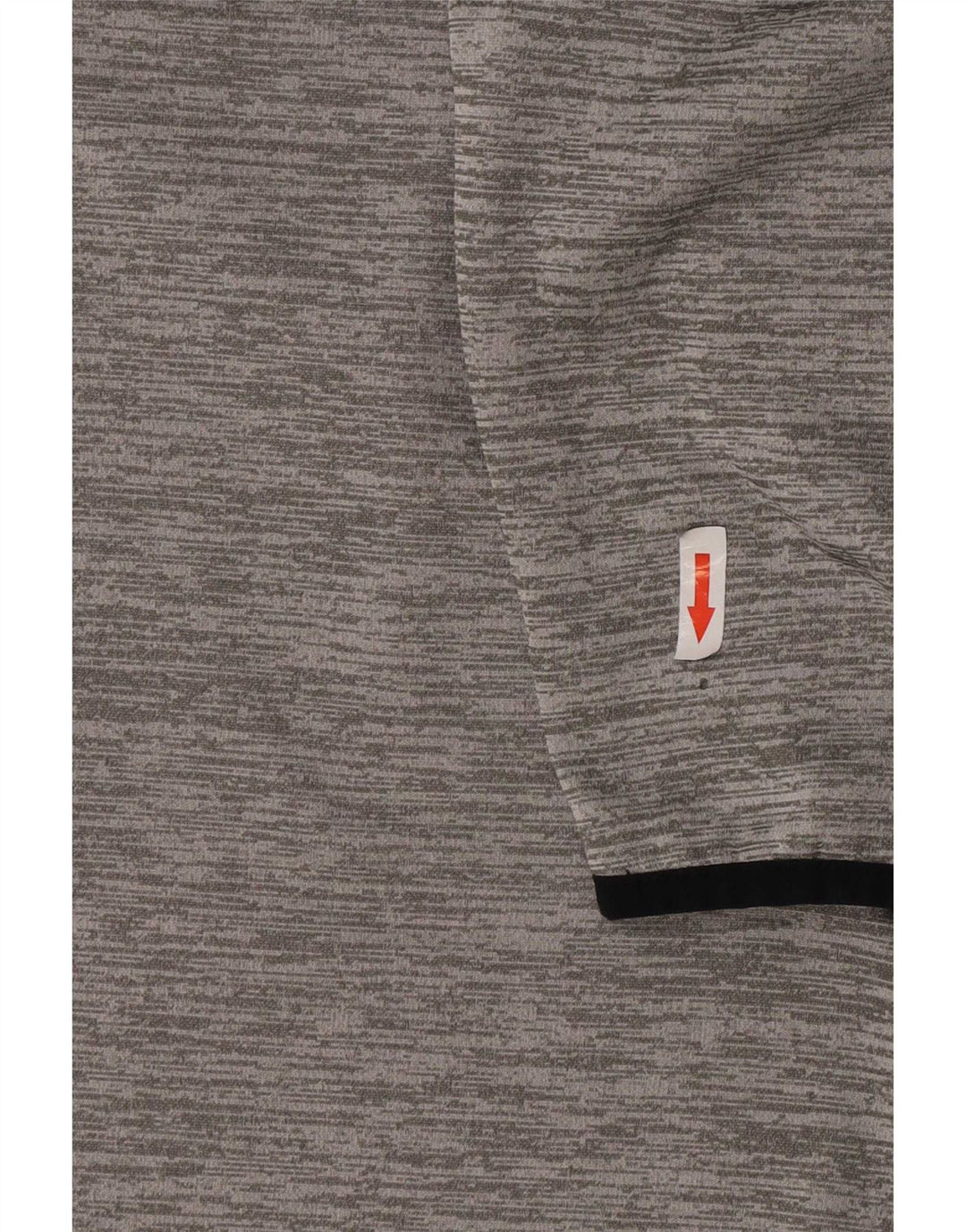 Under Armour Sudadera con cuello y cremallera para hombre, jersey de poliéster moteado gris grande