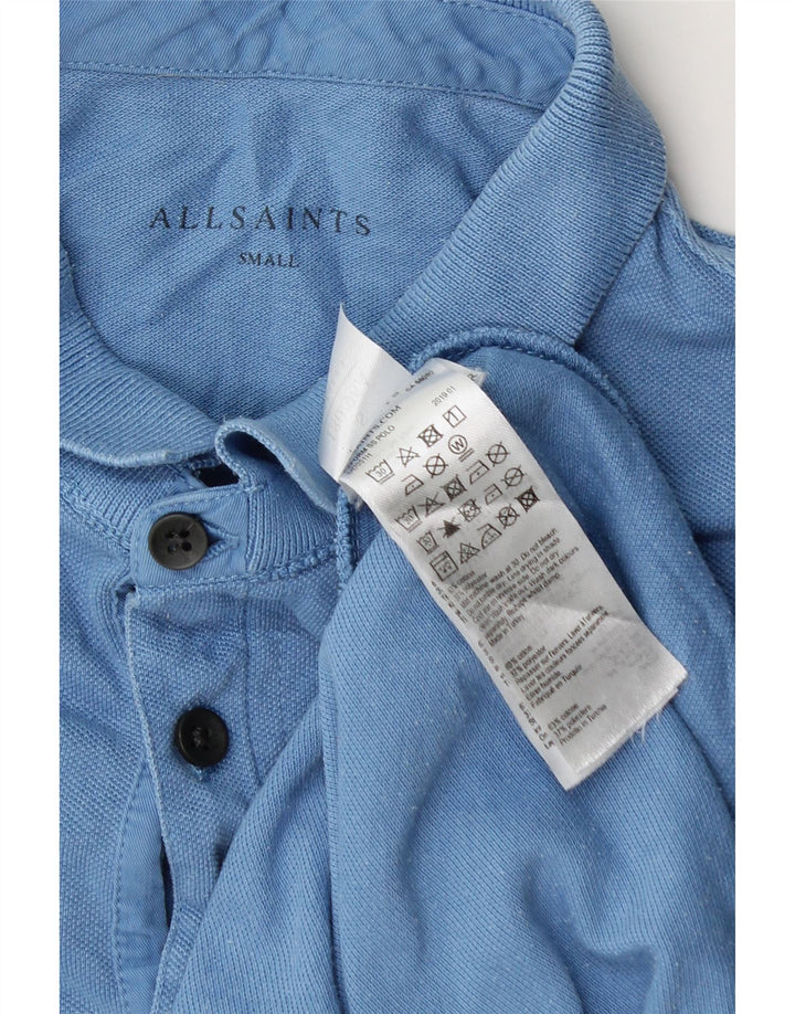 ALL SAINTS Polo Hombre Pequeño Algodón Azul
