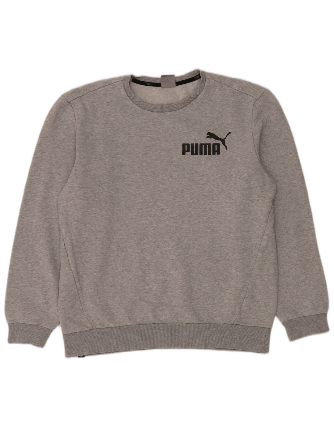 Puma Sudadera Jumper para hombre de algodón moteado gris grande