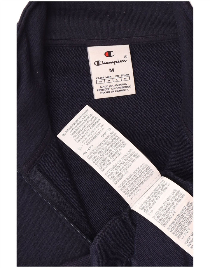 Champion Chaqueta de chándal para hombre de algodón azul marino mediano