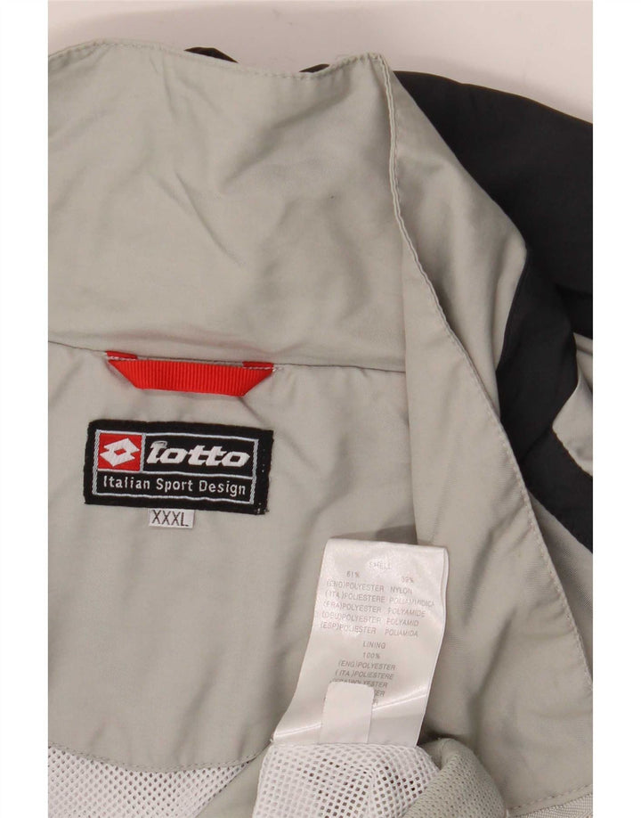 Lotto Hombre Chándal Top Chaqueta 3XL Gris Colorblock Poliéster