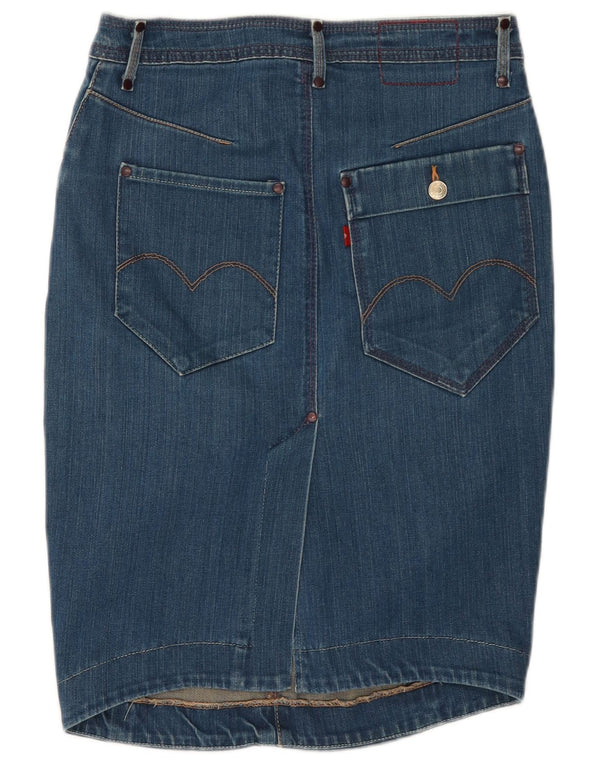Falda Vaquera Levi's Mujer W28 Algodón Azul Medio