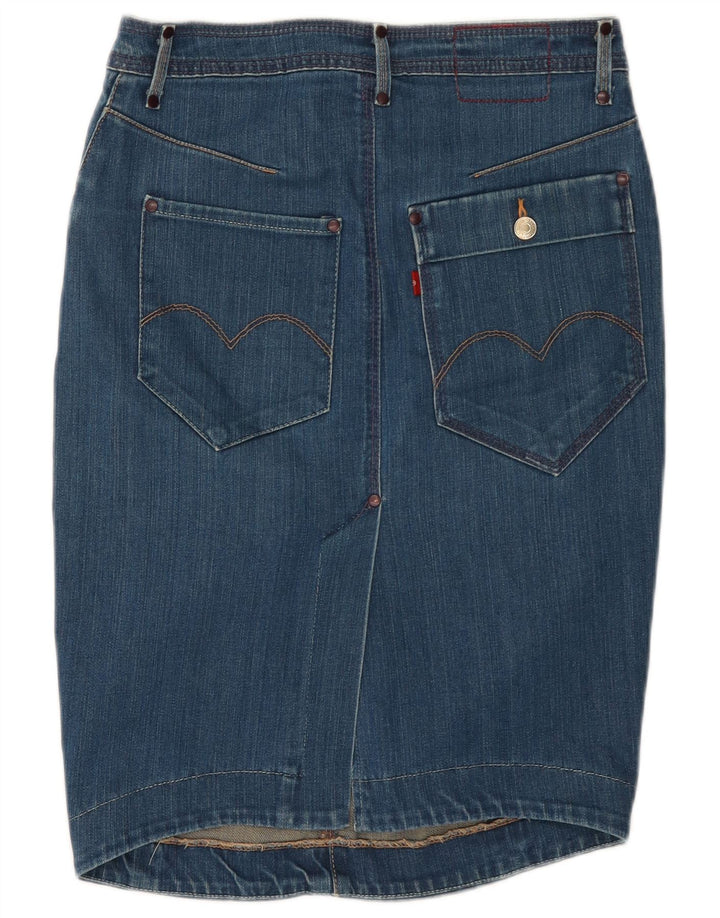 Falda Vaquera Levi's Mujer W28 Algodón Azul Medio