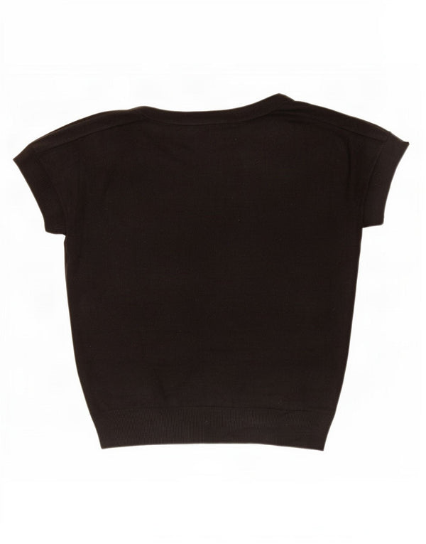 Marks & Spencer Blusa extragrande para mujer UK 8 Small Acrílico negro