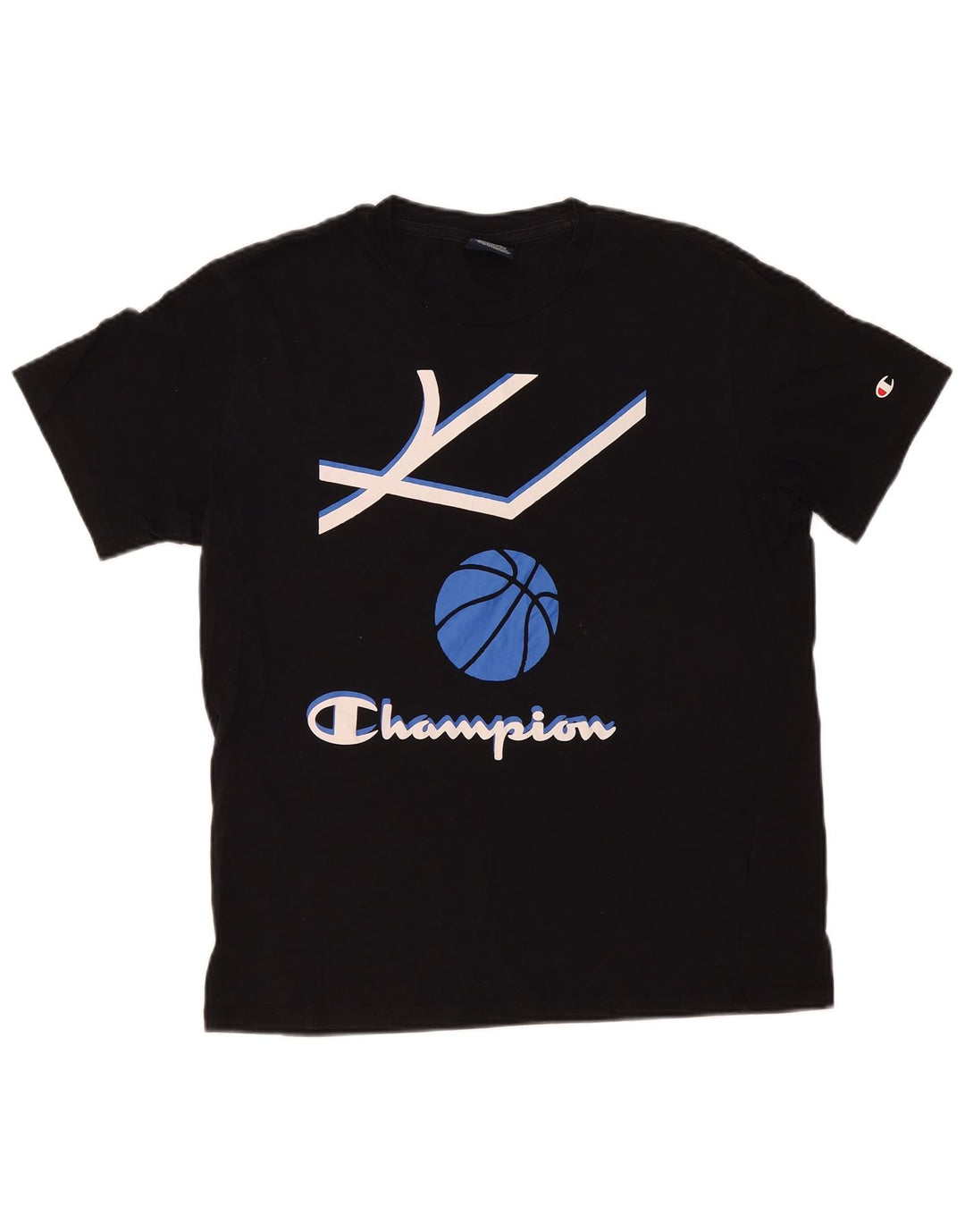 Champion Camiseta Gráfica para Hombre Top Mediano Negro
