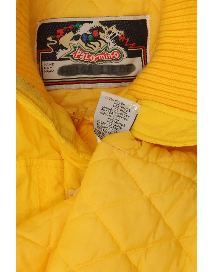 Palomino - Chaqueta de lona para mujer, talla 40, nailon amarillo grande