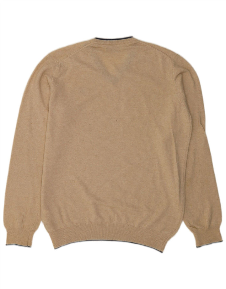 North Sails Jersey Con Cuello En V Para Hombre Small Beige Poliamida