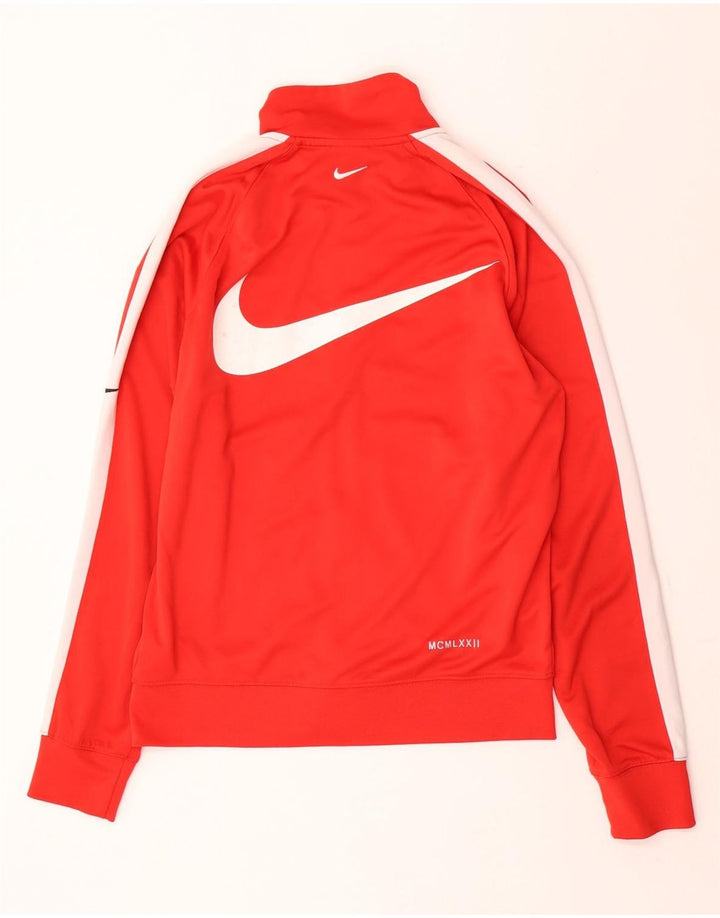 Nike Hombre Swoosh Graphic Chándal Top Chaqueta Pequeño Rojo Colorblock