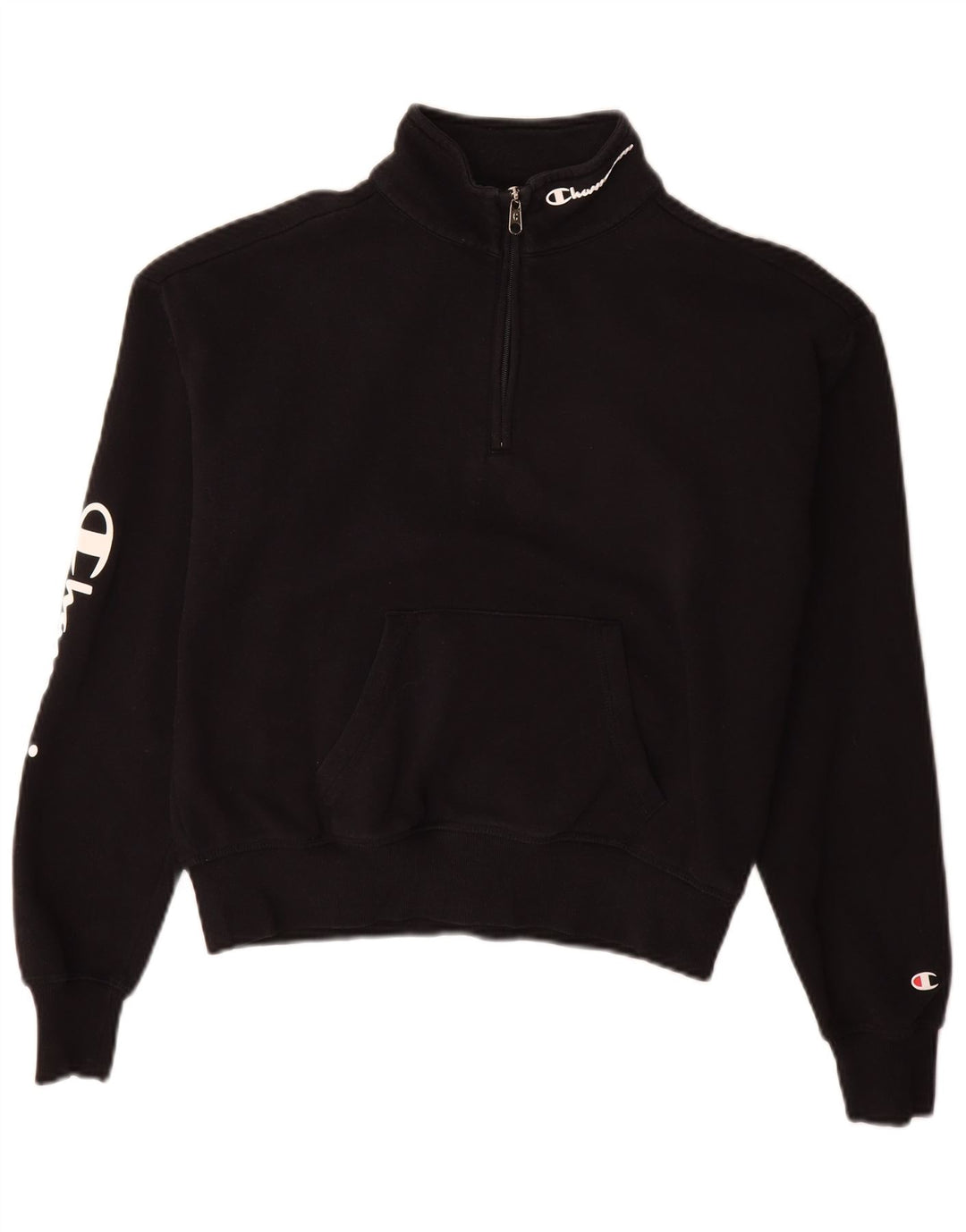 Champion Sudadera con gráfico extragrande para mujer UK 10 Small Black